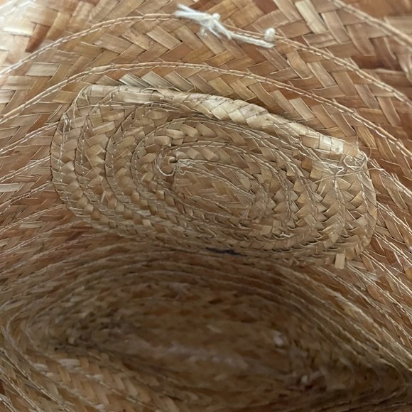 Vintage woven straw shoulder tote bag - Picture 6 of 10